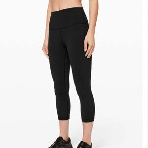 Lululemon Wunder Under Crop (High-Rise) *Full-On Luon 21" Black size 4